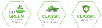 A hexagon with a logo and text

Description automatically generated