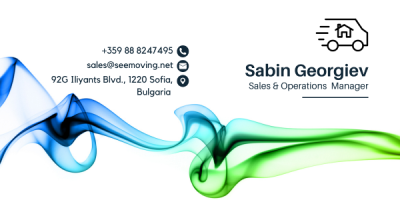 A business card with blue and green smoke

Description automatically generated